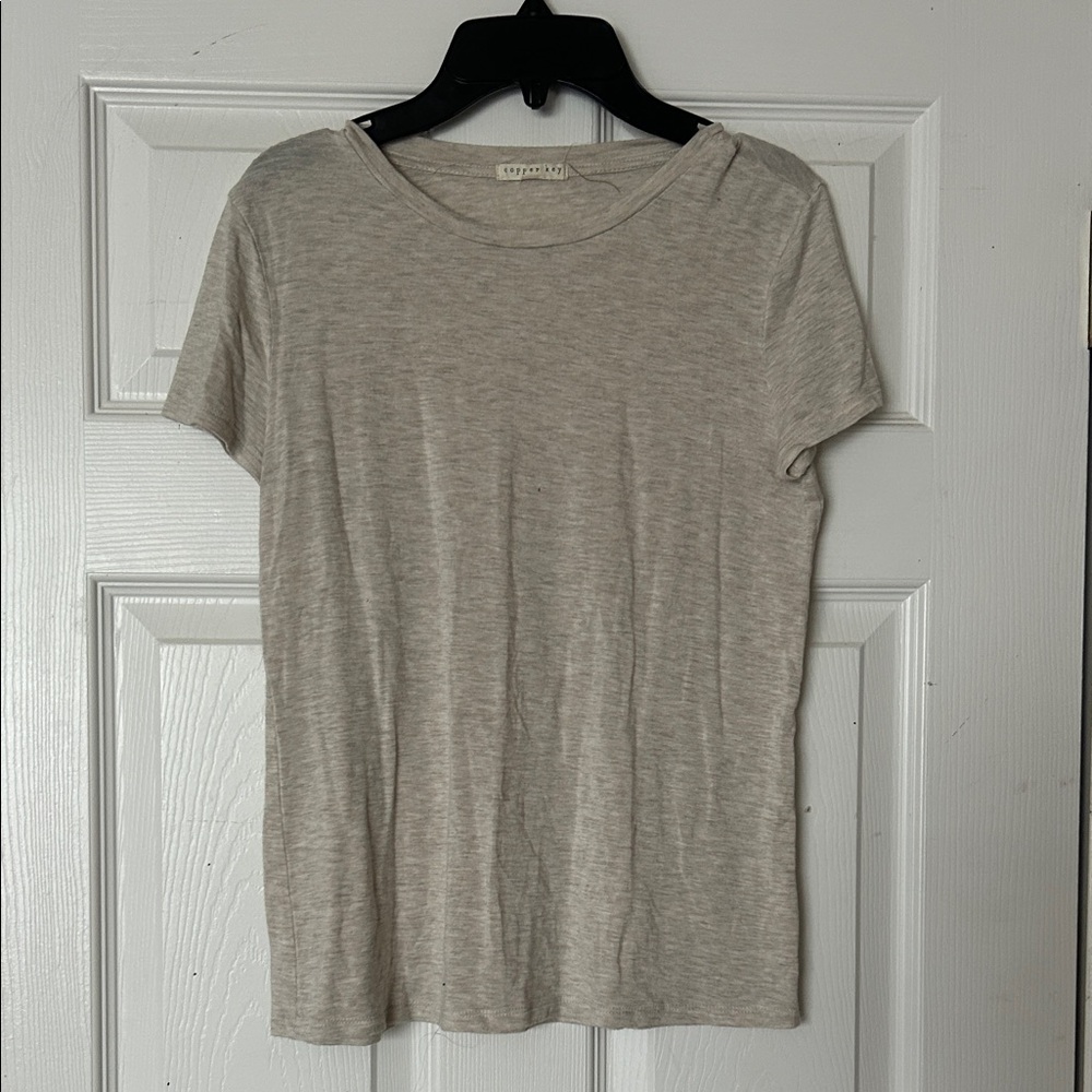 Copper Key Light Gray Short Sleeve Tee